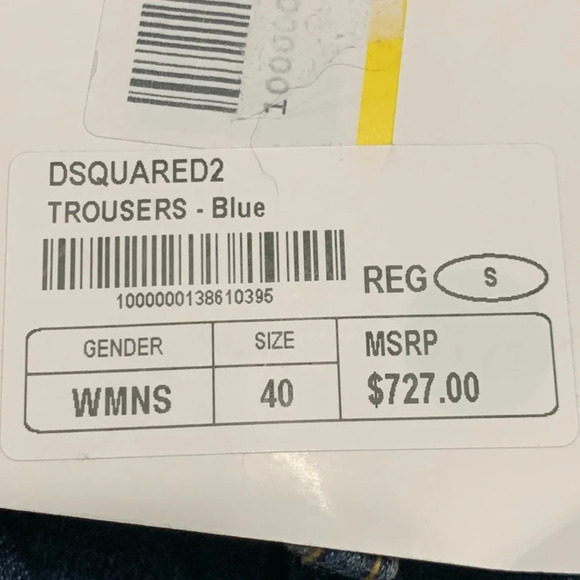 DSQUARED2 Jennifer Jean Sz 4 - Picture 13 of 14